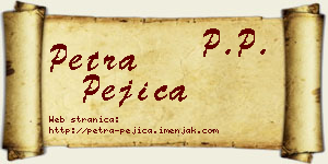 Petra Pejica vizit kartica